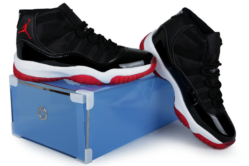 Air Jordan 11 Mens Shoes Aaa Black/White/Red Online